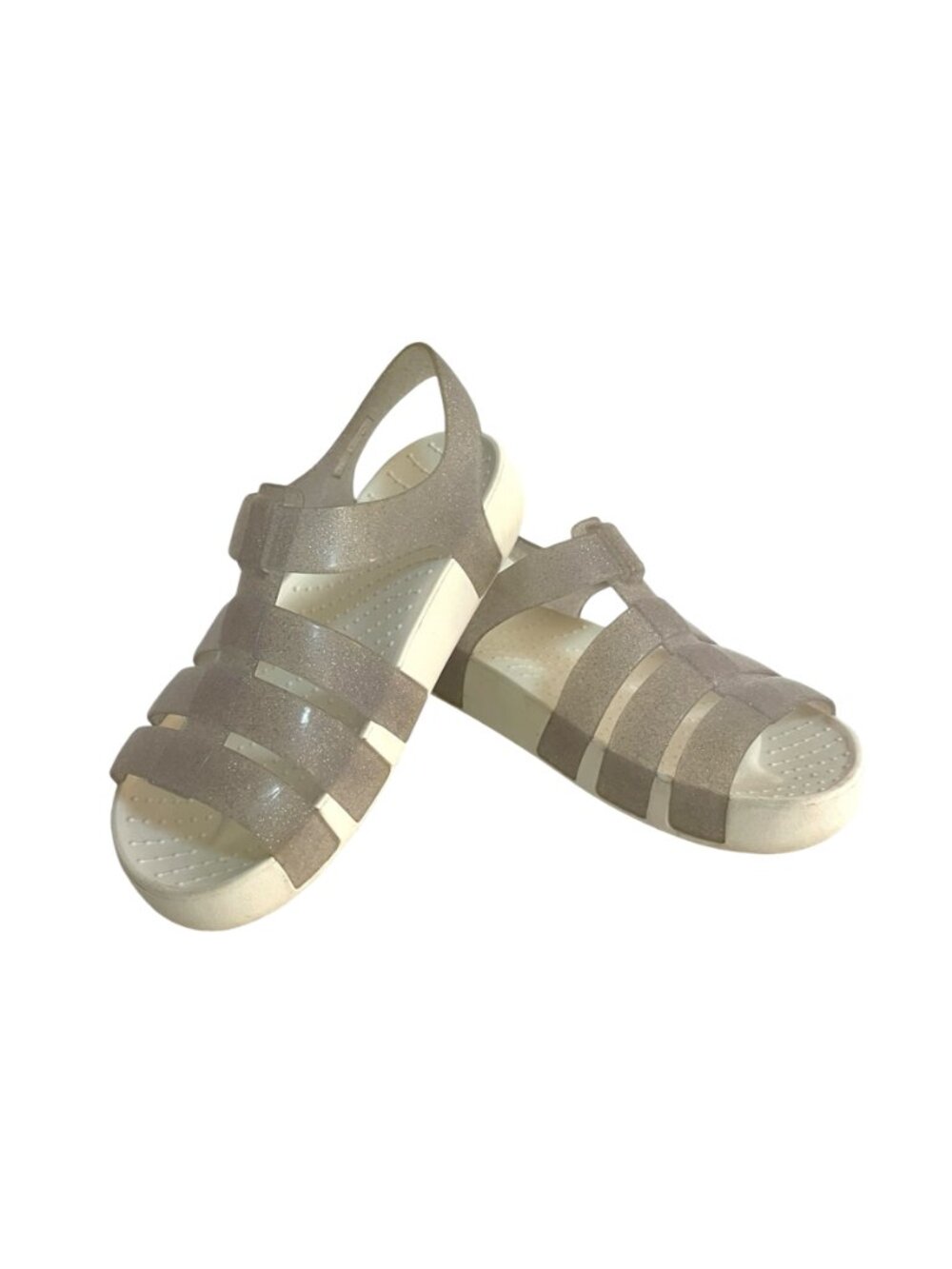 Crocs Girls Glitter Fisherman Sandals Size C13